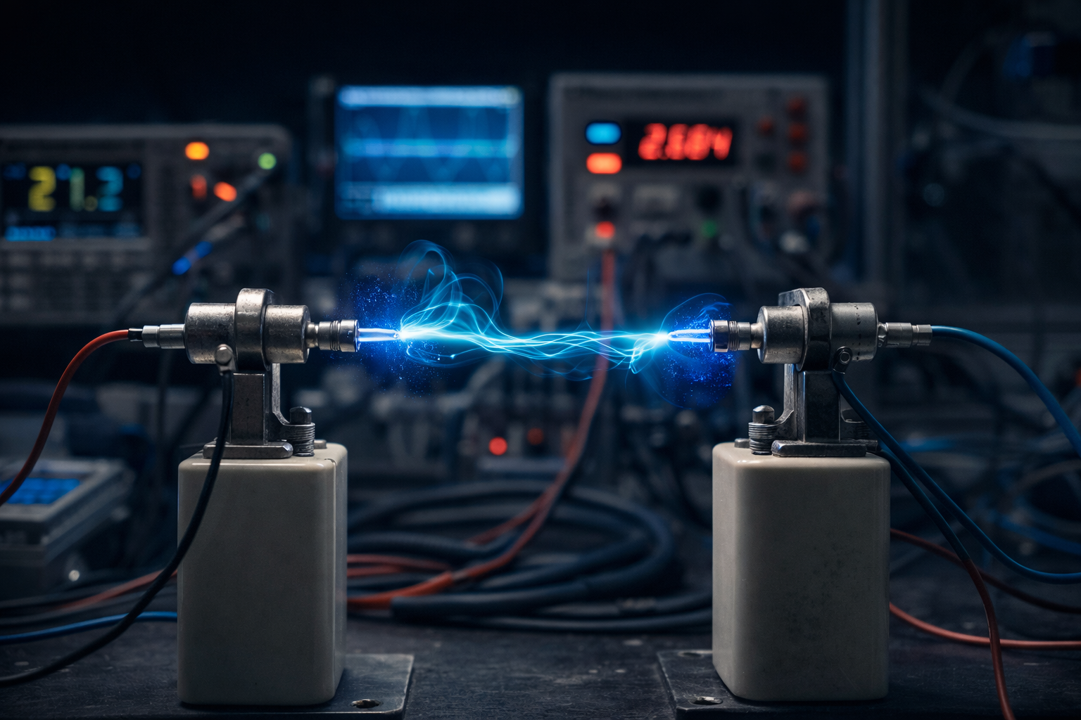 Capacitor with Electrohydrodynamic Flow through Corona Discharge