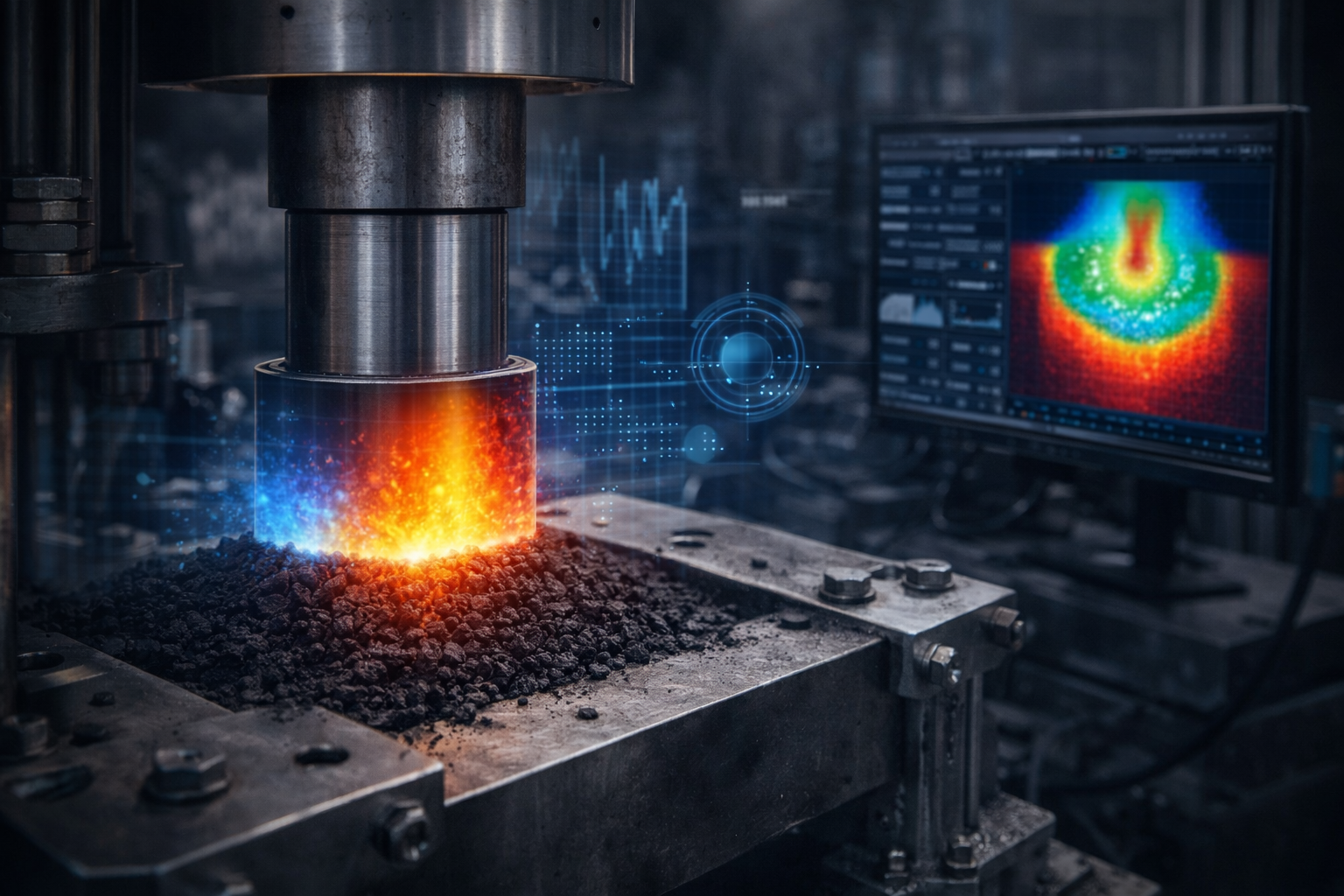 Multiphysics Simulation of Coal Powder Press Machine